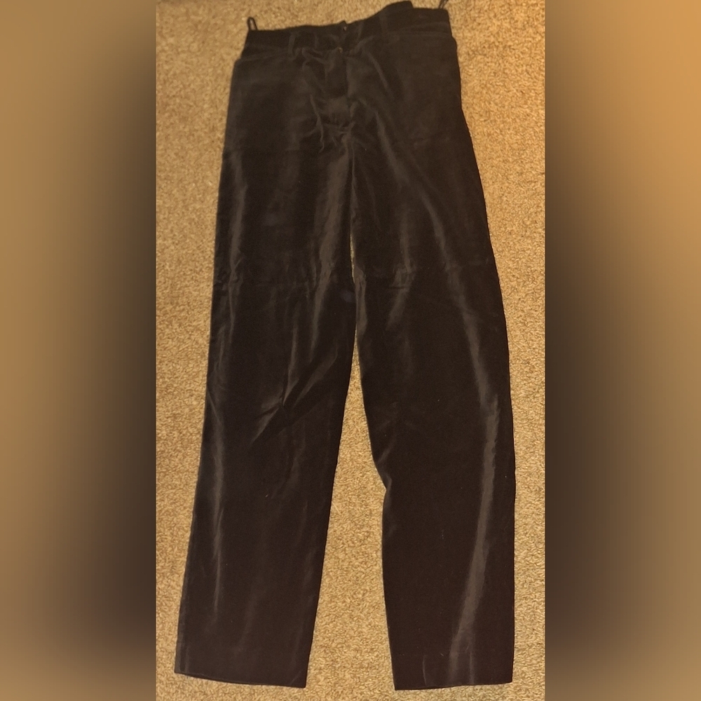 Evan Picone Women's Black Velvet Pants Size 6